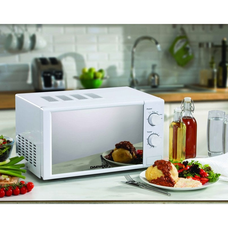 Daewoo SDA2084GE - White Freestanding Microwave