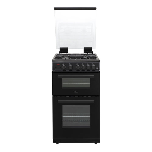 Hostess DOG50B - Black 4 Zone Gas Double Oven - A+ energy