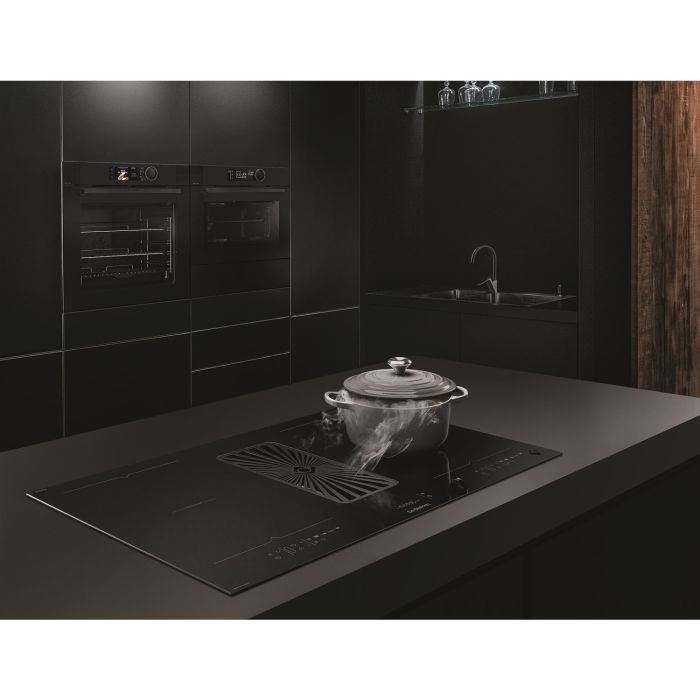 De Dietrich DPI7888BH - Black 80cm 4 Zone Venting Induction Hob - Re-circulating/Ducted (Kit Included) - A+ energy