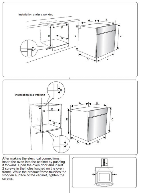 Culina UBO651SS - Stainless Steel 65L Single Oven - Fan Assisted - A Energy Rating