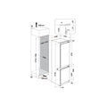 Hotpoint HTC18D011A1 - White 70/30 Built In Static Fridge Freezer - 273L Capacity - E Energy Rating