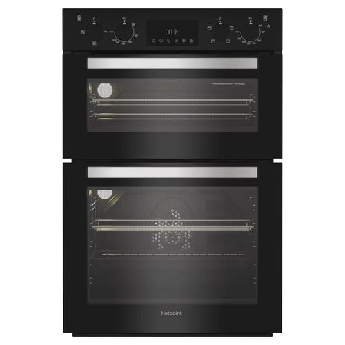 Hotpoint DIH10DB - Black Built-in Double Oven - 75L+38L - A Energy