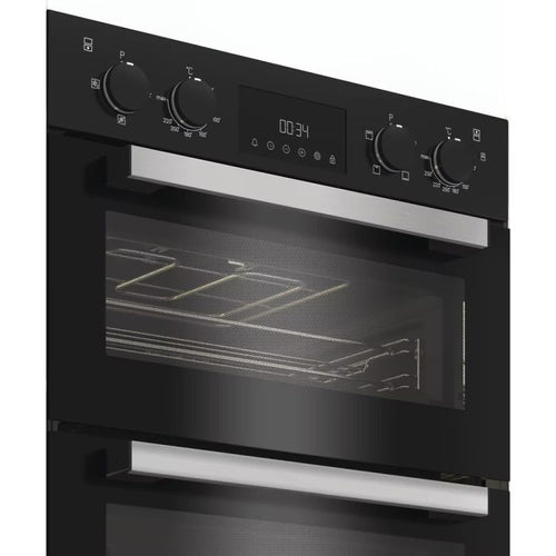 Hotpoint DIH 10D B- Black Built-in Double Oven - 75L+38L - A Energy