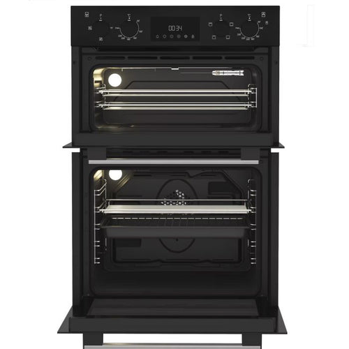 Hotpoint DIH 10D B- Black Built-in Double Oven - 75L+38L - A Energy