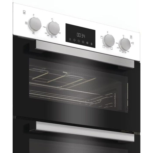 Hotpoint DIH 10D W- White Double Oven - 75L Main + 38L Top - A Energy