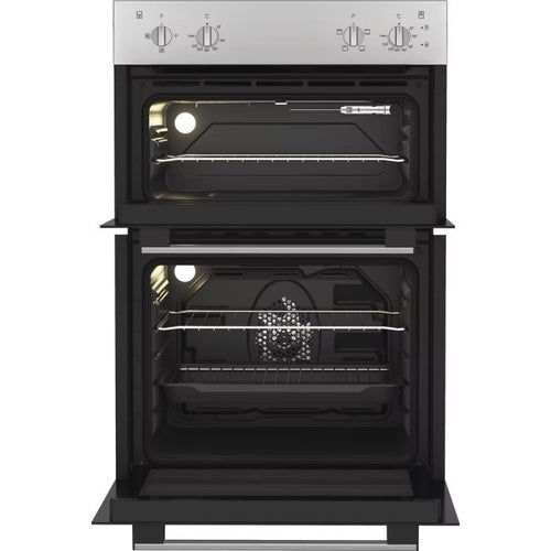 Indesit DII 10N S - Silver Built-in Double Electric Oven - 69L/36L - A++ Energy
