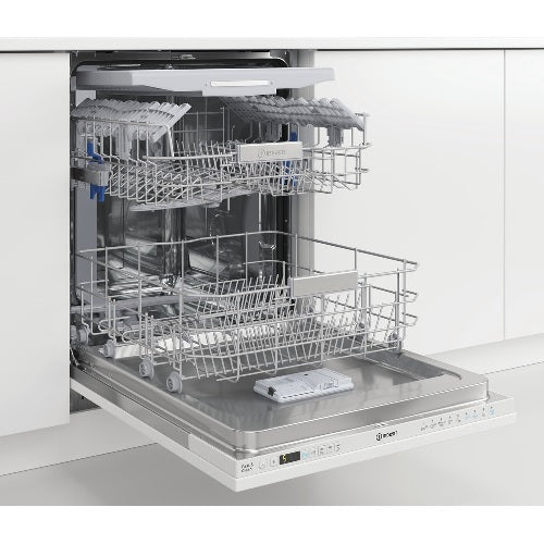 Indesit DIO 3T131 FE UK - White Integrated Dishwasher - D energy