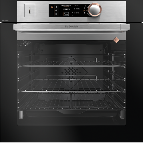 De Dietrich DOR7586X - Platinum/Absolute Black Single Oven - 73L Combi Steam Oven