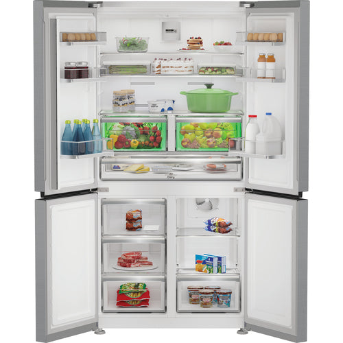 Hotpoint HPGF 6544 X4UK - Brushed Steel American Fridge Freezer - 572L - E Rating