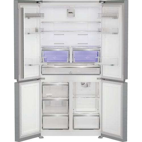 Hotpoint HPGF 6544 X4UK - Brushed Steel American Fridge Freezer - 572L - E Rating