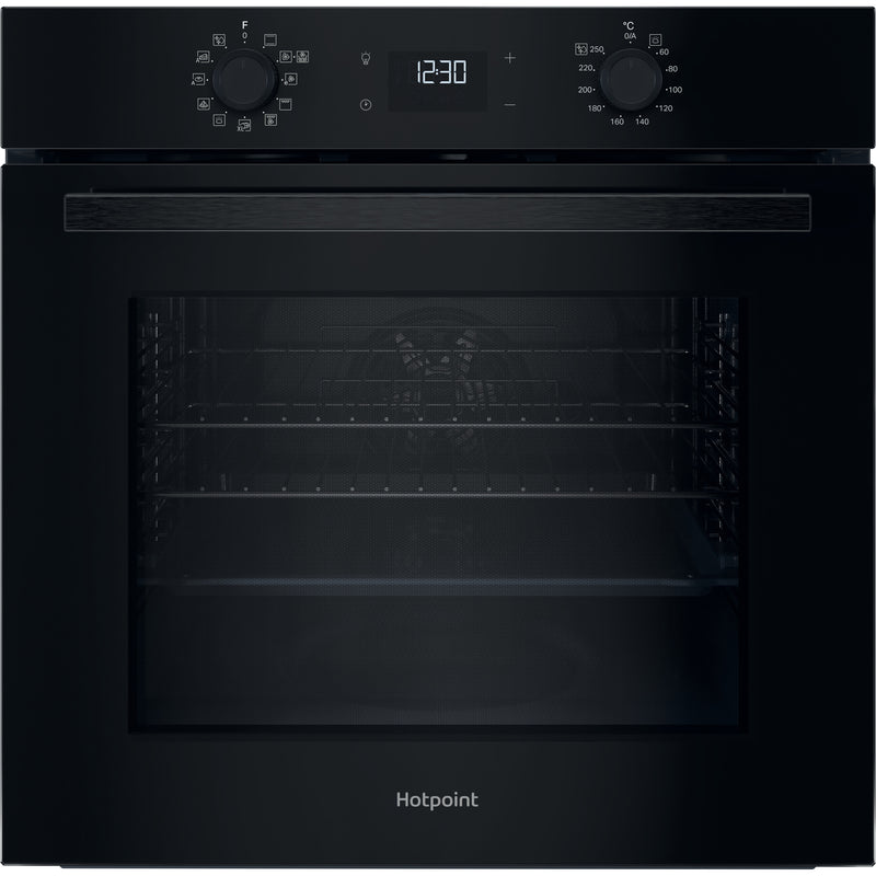 Hotpoint HO 458H B UK - Black Single Oven - 71L - A+ Energy