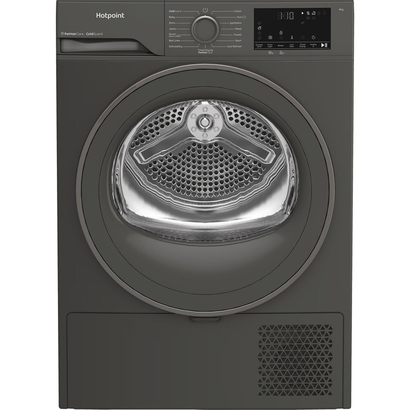 Hotpoint C HD 93M GG UK - Graphite 9KG Heat Pump Tumble Dryer - Front Loading - Display