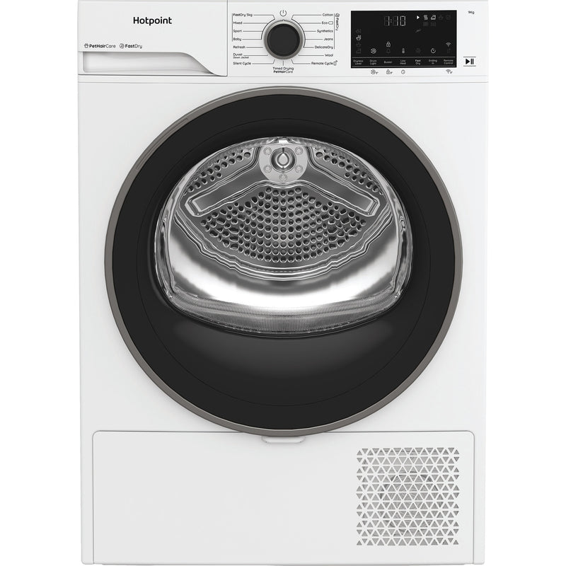 Hotpoint C HD 94M WBS UK - White 9KG Tumble Dryer - Heat Pump - Display