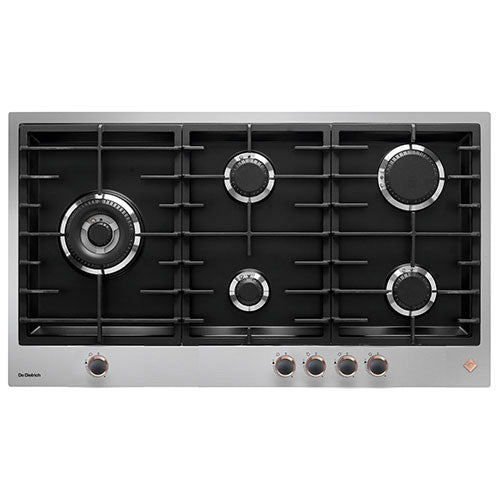 De Dietrich DPE7929XF - Stainless steel 5 Zone Gas Hob