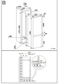 Iceking IKBI7030TFF - White Built in Frost Free Fridge Freezer - E energy