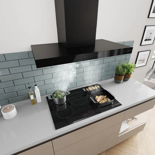 Bosch DWB97DN60B - Matt Black Chimney Extractor - 90cm Wall-Mounted Hood