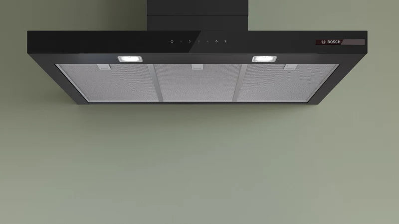 Bosch DWB97DN60B - Matt Black Chimney Extractor - 90cm Wall-Mounted Hood