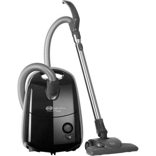 SEBO E1 Pet Black - Black Vacuum Cleaner - 3.5L Capacity - HEPA Filtration