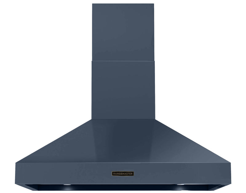 Rangemaster RDLXHD100PSTB/AB1 100 Deluxe Cooker Hood – Stone Blue / Antique Brass