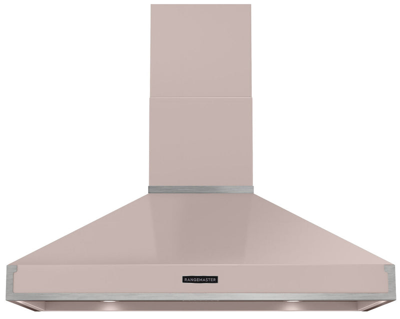 Rangemaster RPREHD110PPPK/CM1 110cm Prestige Cooker Hood - Pale Pink with Chrome Trim