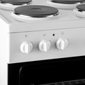 Sia ESXB60W - White Freestanding Electric Cooker With 4 Zone Plate Hob - A Energy