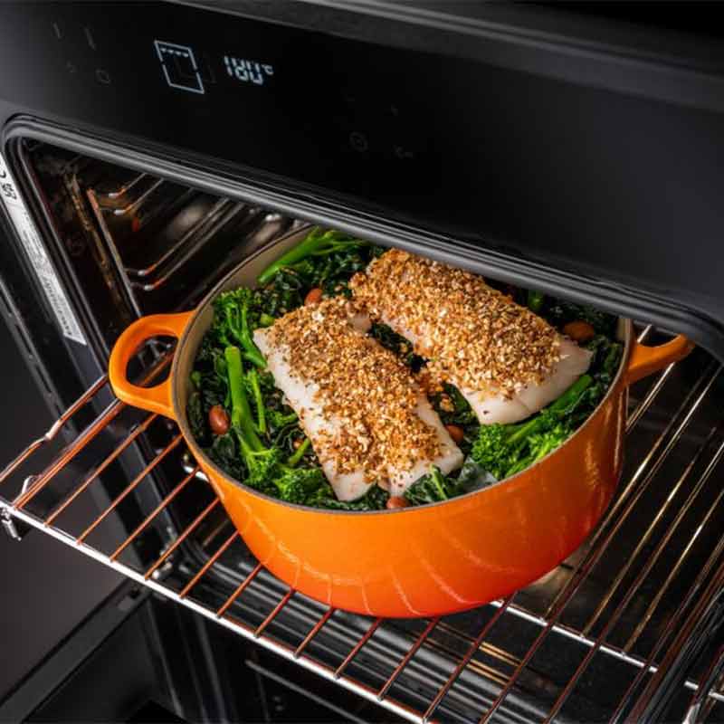 Rangemaster ECL6013PBLG/C - Black Single Oven - 69L - A Energy Rated