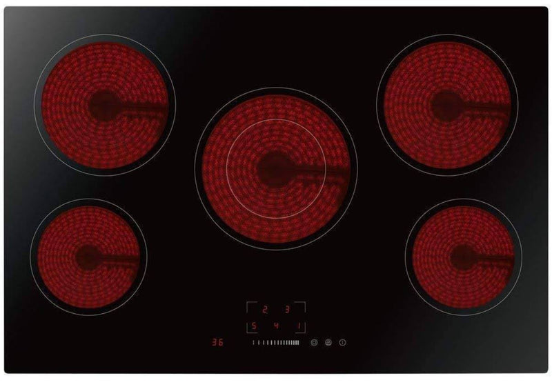 Statesman ECH77TC - Black 5 Zone Electric Hob