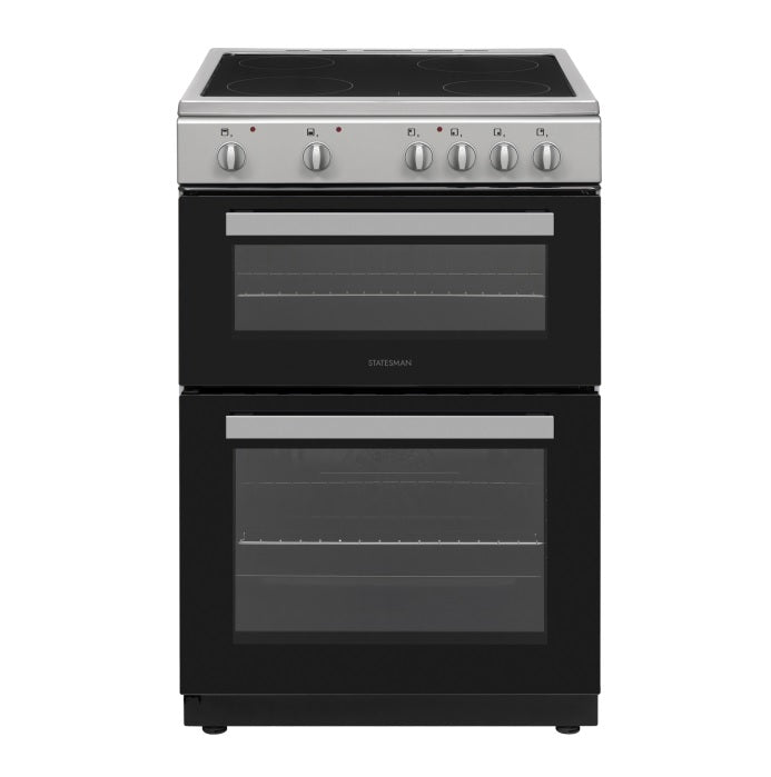 Statesman EDC60S2 - Silver 4 Zone Electric Cooker - A energy