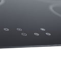SIA CERH75BL - Black 75cm 5 Zone Ceramic Hob - Frameless Touch Control