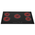 SIA CERH75BL - Black 75cm 5 Zone Ceramic Hob - Frameless Touch Control