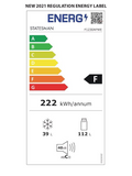 Statesman F1230APWE - White Freestanding 80/20 Fridge Freezer - F energy