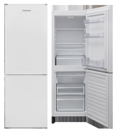 Statesman F01554FFW  - White Freestanding 50/50 Fridge Freezer - E energy