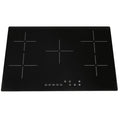 SIA CERH90BL - Black 90cm 5 Zone Frameless Touch Control Electric Ceramic Hob - A Energy