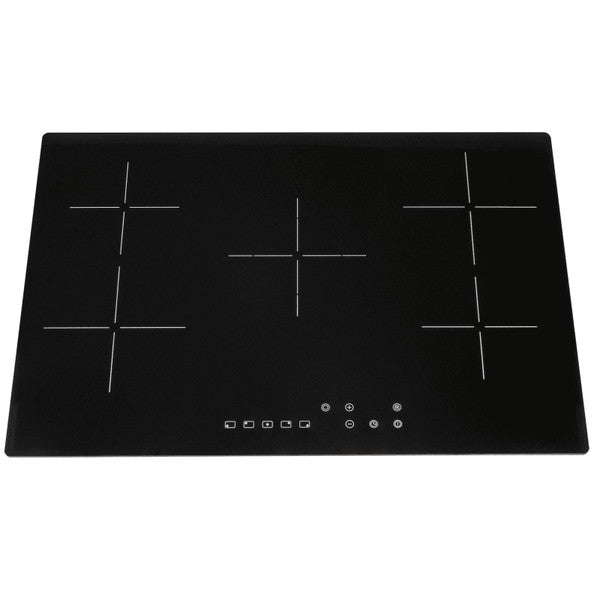 SIA CERH90BL - Black 90cm 5 Zone Frameless Touch Control Electric Ceramic Hob - A Energy