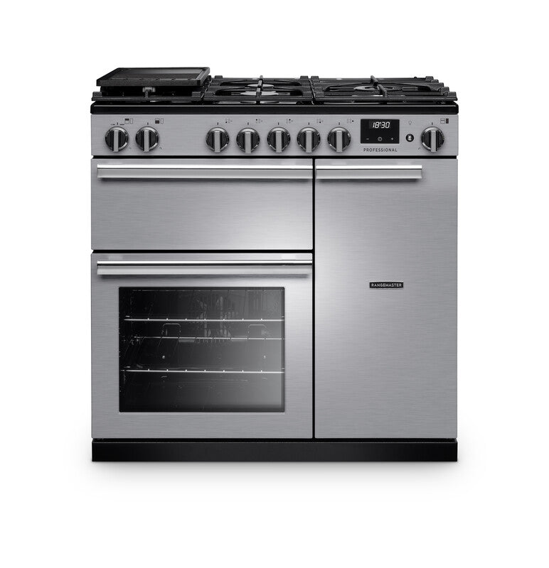 Rangemaster PR90DFSTST/CM1 - Stainless Steel Range Cooker - 5 Cooking Zones - A energy