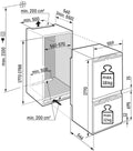 Liebherr ICNc5103 Pure NoFrost - Integrated Fridge Freezer - 253L - C Energy Rating