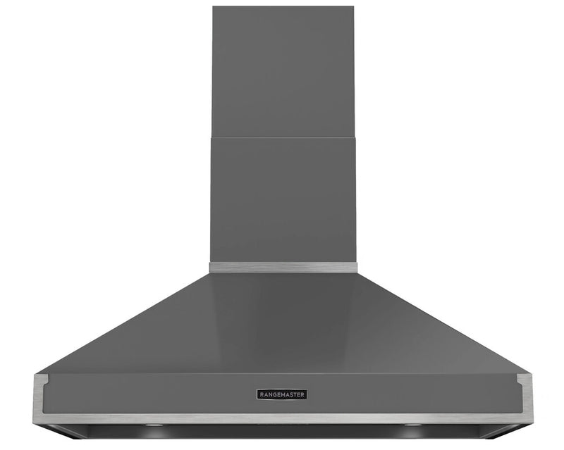 Rangemaster RPREHD100PSLT/CM1 100cm Prestige Cooker Hood - Slate with Chrome Trim