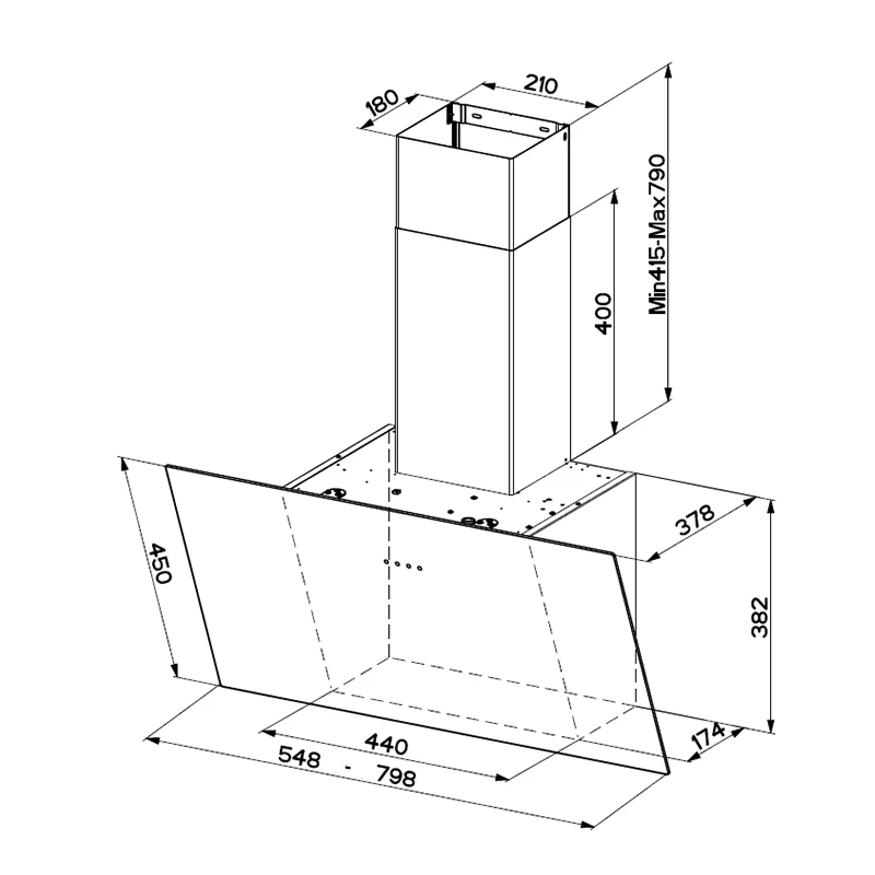 Faber TWEET EG8 - Black Extractor - C energy