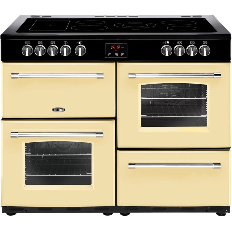 Belling FARMHOUSE 100E Crm 444444 - Cream 5 Zone Electric Cooker - A/A energy