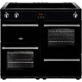 Belling FARMHOUSE 100Ei Blk 44444 - Black 5 Zone Electric Cooker - A/A energy