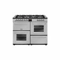 Belling FARMHOUSE 110DFT SIL 4444 - Silver 7 Zone Dual Fuel Cooker - A/A energy