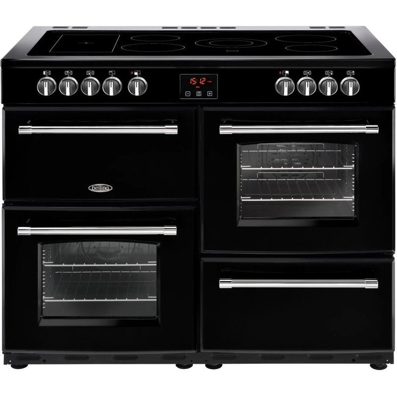 Belling FARMHOUSE 110E Blk 444444 - Black 5 Zone Electric Cooker - A/A energy