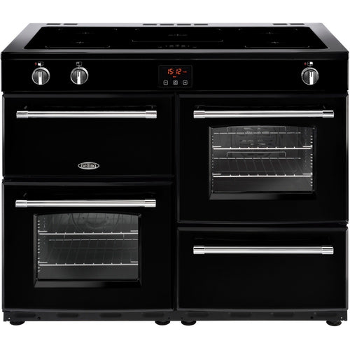 Belling FARMHOUSE 110EIXBLK 44444 - Black 5 Zone Electric Cooker - A/A energy