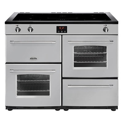 Belling FARMHOUSE 110Ei Sil 44444155 - Silver 5 Zone Electric Cooker - A/A energy