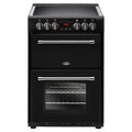 Belling FARMHOUSE 60E Blk 4444447 - Black 4 Zone Electric Cooker - A/A energy