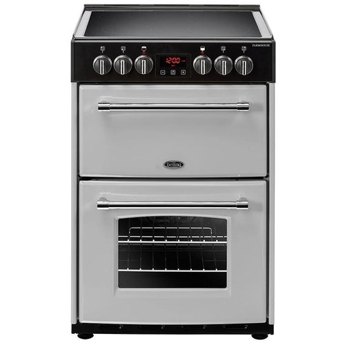 Belling Farmhouse 60E Sil 4444107 - Silver 4 Zone Electric Cooker - A/A energy