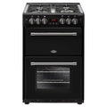 Belling FARMHOUSE 60G Blk 4444447 - Black 4 Zone Gas Cooker - A energy