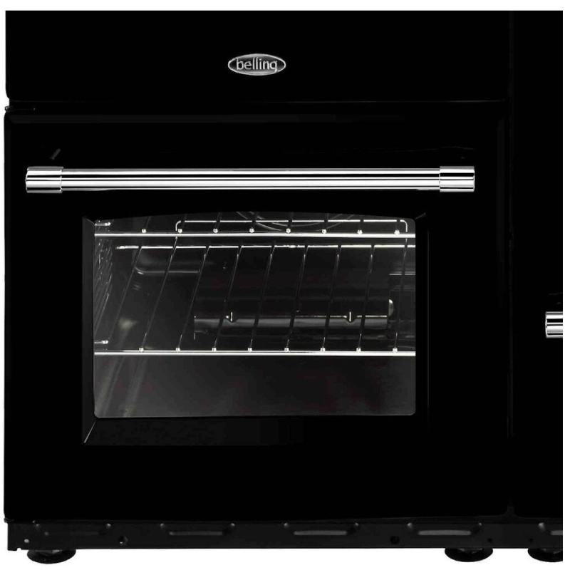 Belling FARMHOUSE X110G BLK - Black 7 Zone Gas Cooker - Manual cleaning - A/A energy