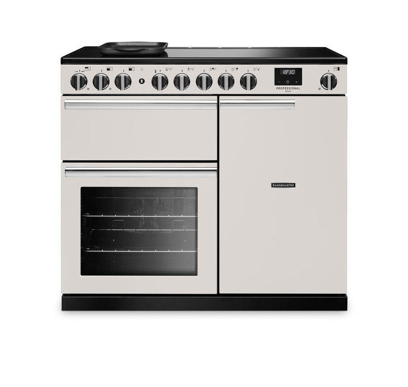 Rangemaster PRDL100EIPIVY/CM1 - Ivory 100cm Electric Range Cooker - Induction Hob - A energy