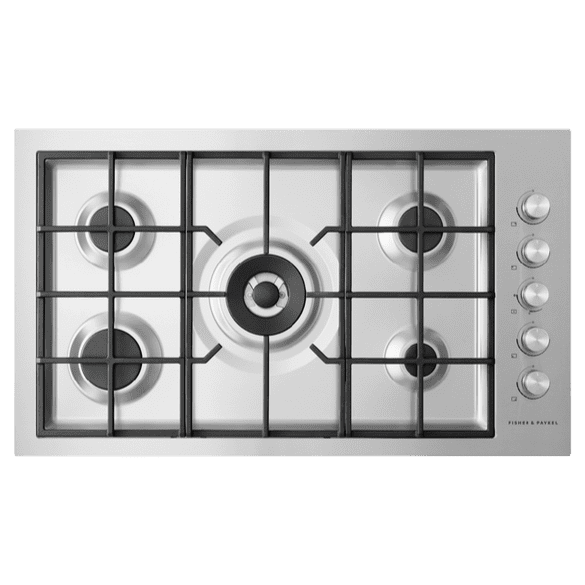 Fisher & Paykel CG905DWLPFCX3 - Stainless Steel 90cm Gas Hob - 5 Burners with Wok